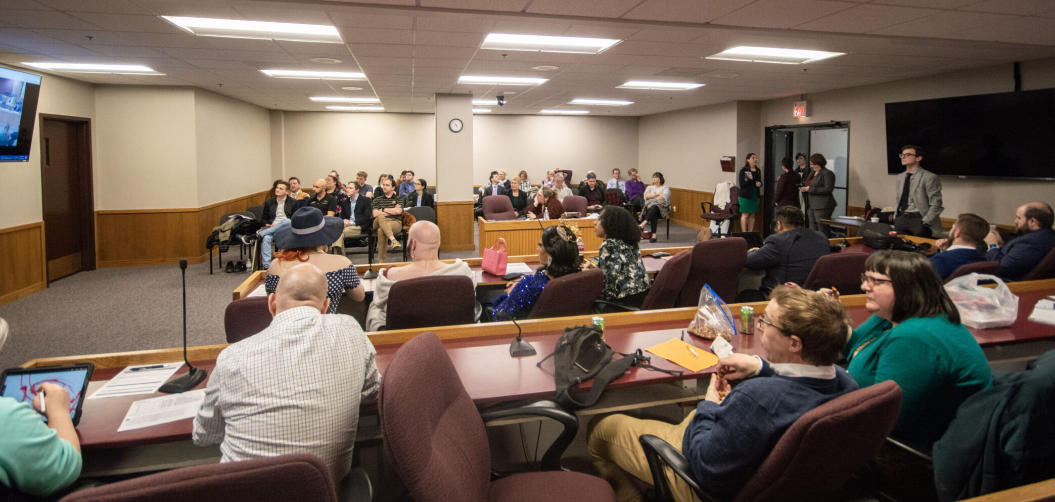 Observers at House General Laws Committee hearing